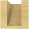 Ekena Millwork 4"W x 4"D x 4"H Wide Durham Rough Cedar Woodgrain TimberThane Corbel, Primed Tan CORUR04X04X04DURRCPR - alternate 4